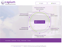 Tablet Screenshot of capium.com